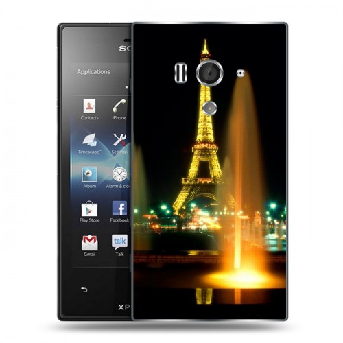 Дизайнерский пластиковый чехол для Sony Xperia acro S Париж