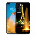 Дизайнерский пластиковый чехол для Huawei P40 Париж