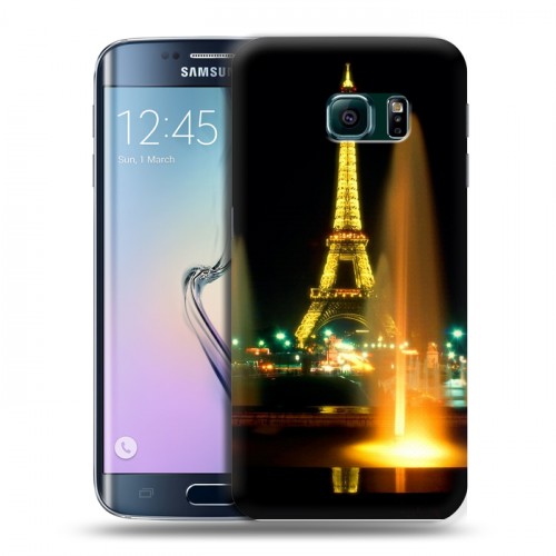 Дизайнерский силиконовый чехол для Samsung Galaxy S6 Edge Париж