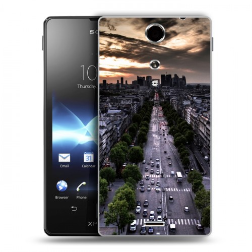 Дизайнерский пластиковый чехол для Sony Xperia TX Париж