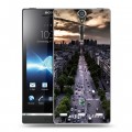 Дизайнерский пластиковый чехол для Sony Xperia S Париж