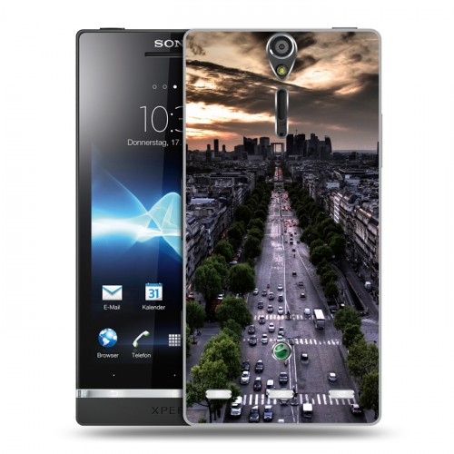 Дизайнерский пластиковый чехол для Sony Xperia S Париж