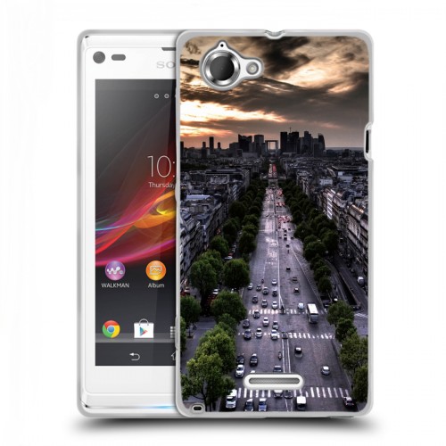 Дизайнерский пластиковый чехол для Sony Xperia L Париж