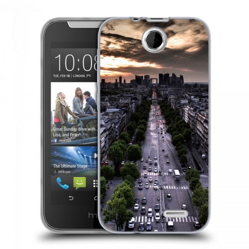 Дизайнерский силиконовый чехол для HTC Desire 310 Париж