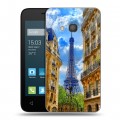 Дизайнерский силиконовый чехол для Alcatel One Touch Pixi 4 (4) Париж