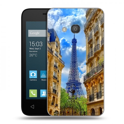 Дизайнерский силиконовый чехол для Alcatel One Touch Pixi 4 (4) Париж