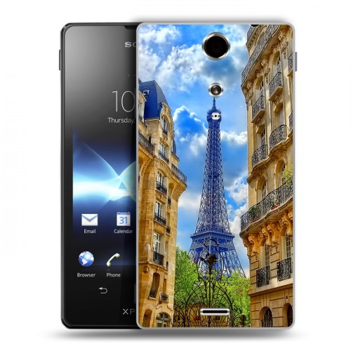 Дизайнерский пластиковый чехол для Sony Xperia TX Париж