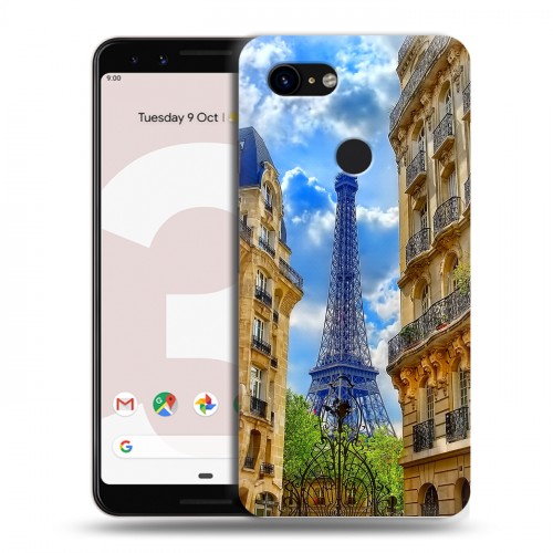 Дизайнерский пластиковый чехол для Google Pixel 3 Париж