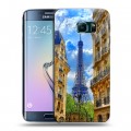 Дизайнерский пластиковый чехол для Samsung Galaxy S6 Edge Париж