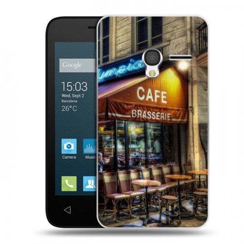 Дизайнерский пластиковый чехол для Alcatel One Touch Pixi 3 (4.0) Париж