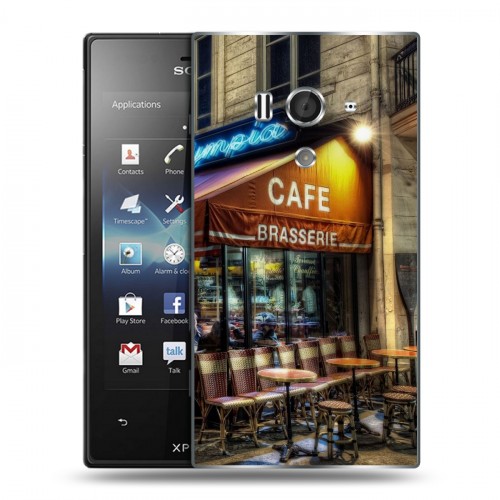 Дизайнерский пластиковый чехол для Sony Xperia acro S Париж