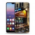 Дизайнерский силиконовый с усиленными углами чехол для Huawei P20 Pro Париж