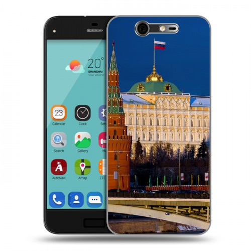 Дизайнерский силиконовый чехол для ZTE Blade S7 Москва