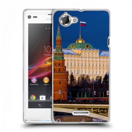 Дизайнерский пластиковый чехол для Sony Xperia L Москва