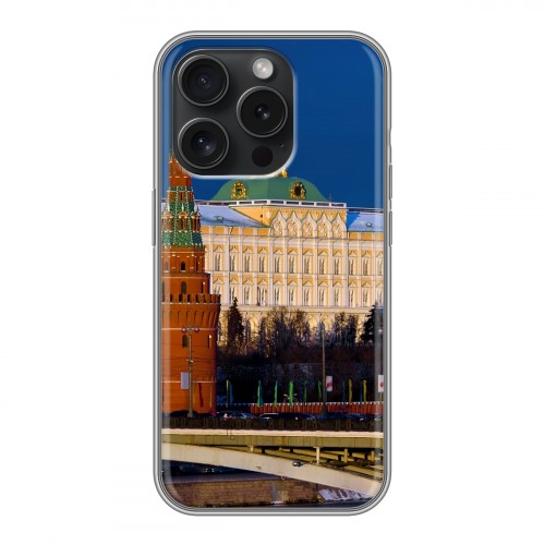 Дизайнерский силиконовый чехол для Iphone 15 Pro Москва