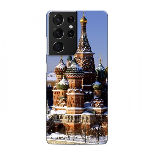 Дизайнерский пластиковый чехол для Samsung Galaxy S21 Ultra Москва