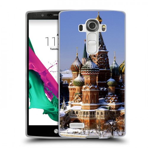 Дизайнерский силиконовый чехол для LG G4 Москва
