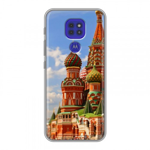 Дизайнерский силиконовый чехол для Motorola Moto G9 Play Москва