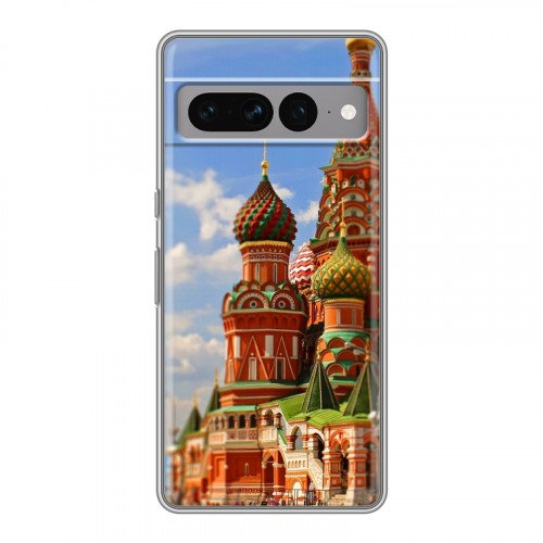 Дизайнерский силиконовый с усиленными углами чехол для Google Pixel 7 Pro Москва