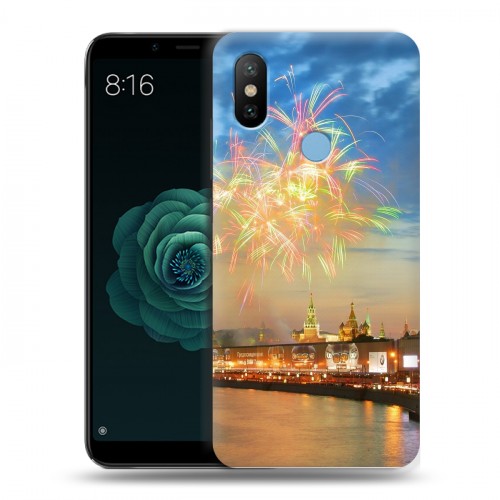 Дизайнерский силиконовый чехол для Xiaomi Mi A2 Москва