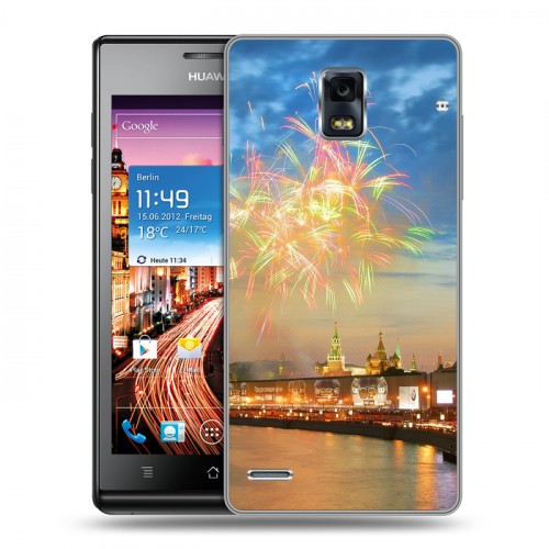 Дизайнерский пластиковый чехол для Huawei Ascend P1 Москва