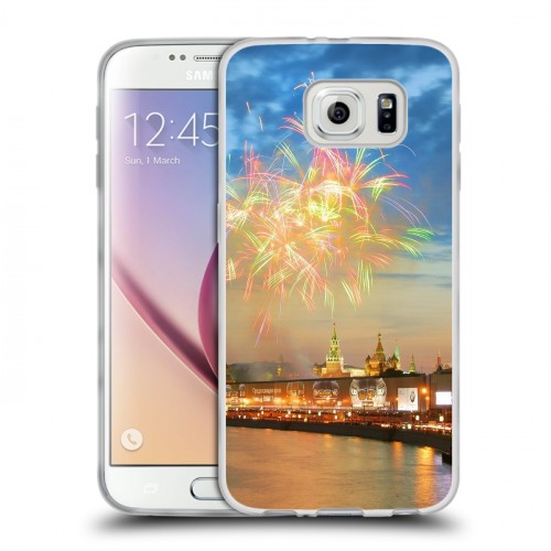 Дизайнерский пластиковый чехол для Samsung Galaxy S6 Москва