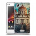 Дизайнерский пластиковый чехол для Sony Xperia L Москва