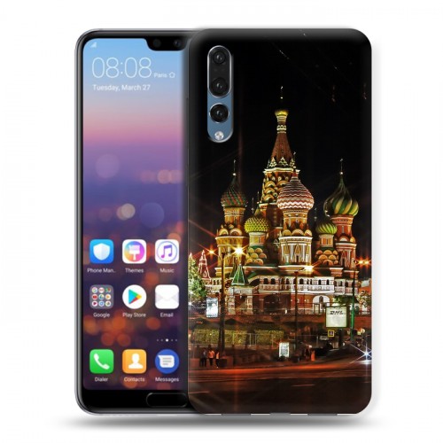 Дизайнерский силиконовый с усиленными углами чехол для Huawei P20 Pro Москва