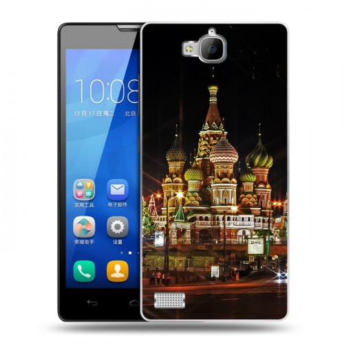 Дизайнерский пластиковый чехол для Huawei Honor 3c Москва