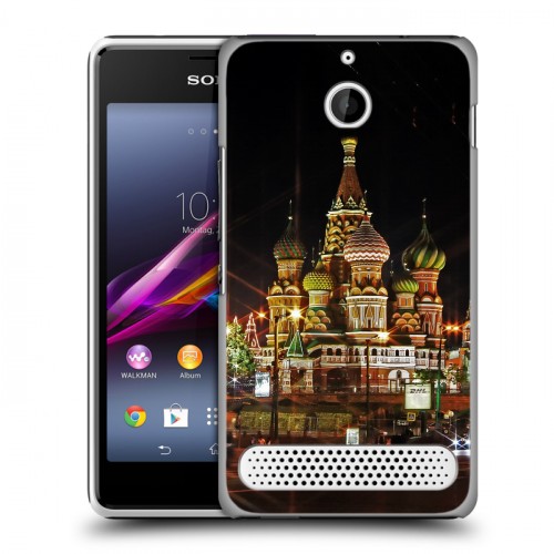 Дизайнерский силиконовый чехол для Sony Xperia E1 Москва