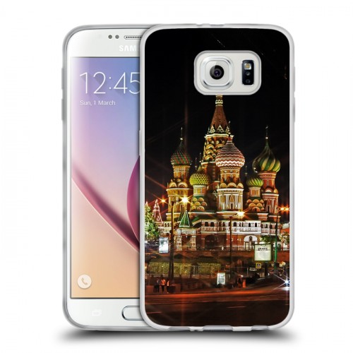 Дизайнерский пластиковый чехол для Samsung Galaxy S6 Москва