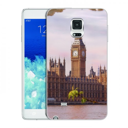 Дизайнерский пластиковый чехол для Samsung Galaxy Note Edge Лондон