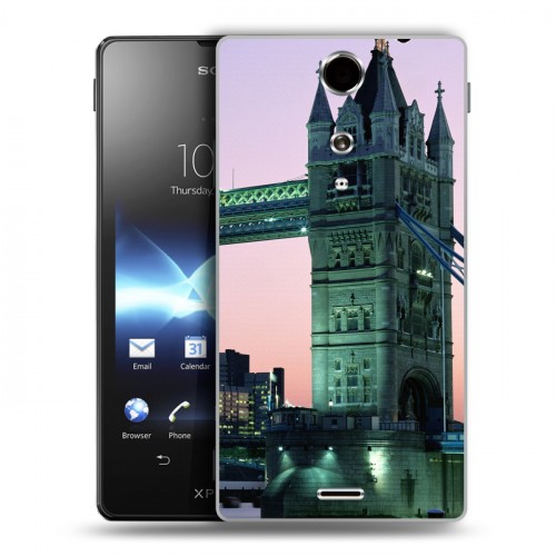 Дизайнерский пластиковый чехол для Sony Xperia TX Лондон