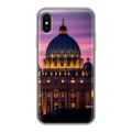 Дизайнерский силиконовый чехол для Iphone x10 Рим