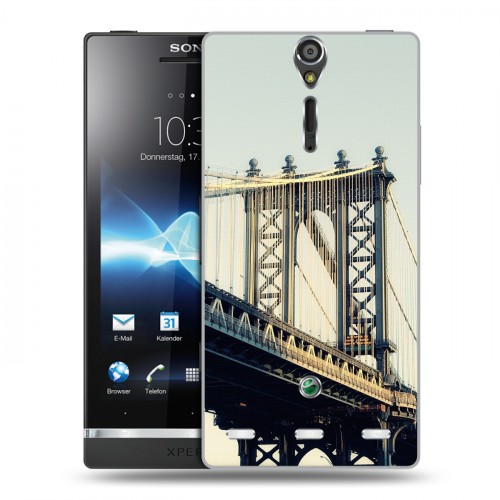 Дизайнерский пластиковый чехол для Sony Xperia S Нью-Йорк