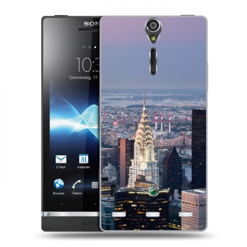 Дизайнерский пластиковый чехол для Sony Xperia S Нью-Йорк