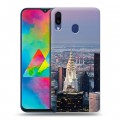 Дизайнерский пластиковый чехол для Samsung Galaxy M20 Нью-Йорк