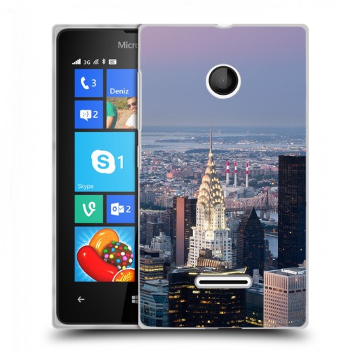 Дизайнерский пластиковый чехол для Microsoft Lumia 435 Нью-Йорк