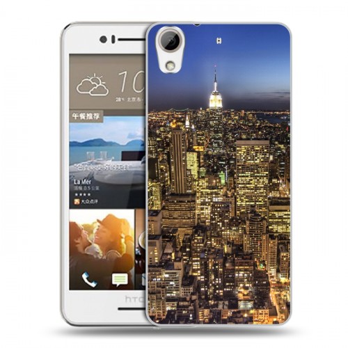 Дизайнерский пластиковый чехол для HTC Desire 728 Нью-Йорк