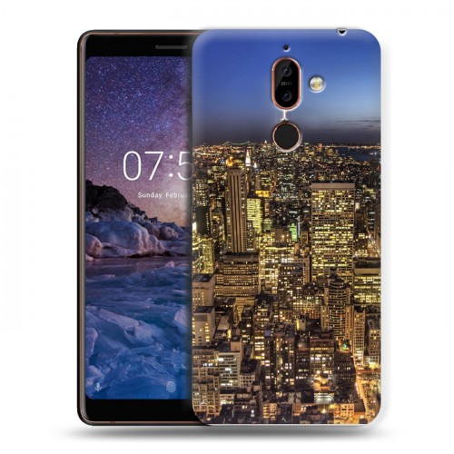 Дизайнерский пластиковый чехол для Nokia 7 Plus Нью-Йорк