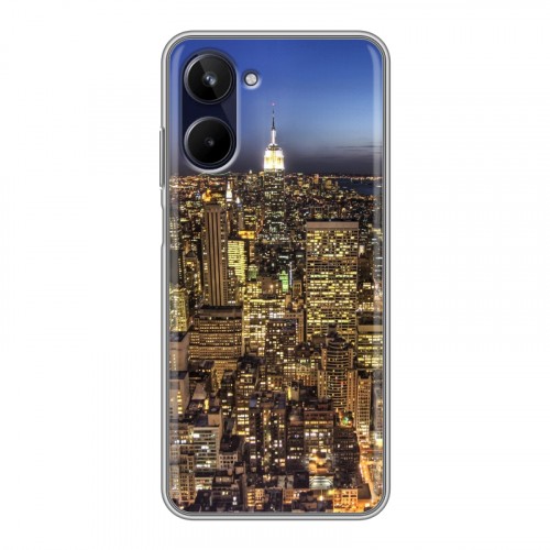 Дизайнерский силиконовый чехол для Realme 10 4G Нью-Йорк