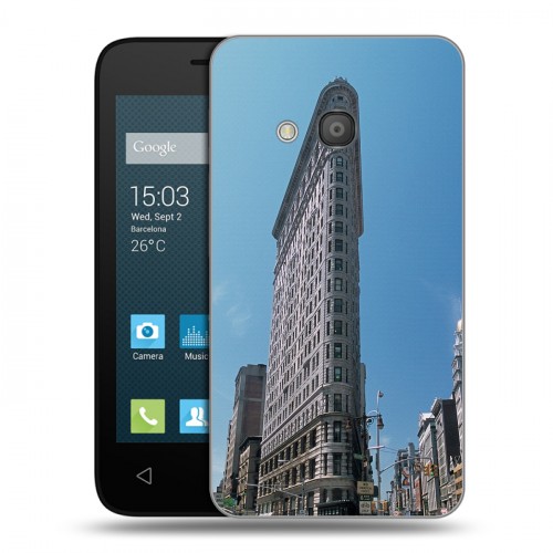 Дизайнерский силиконовый чехол для Alcatel One Touch Pixi 4 (4) Нью-Йорк