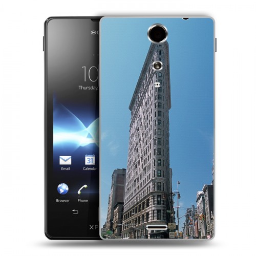 Дизайнерский пластиковый чехол для Sony Xperia TX Нью-Йорк