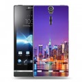 Дизайнерский пластиковый чехол для Sony Xperia S Нью-Йорк