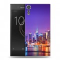 Дизайнерский пластиковый чехол для Sony Xperia XZs Нью-Йорк