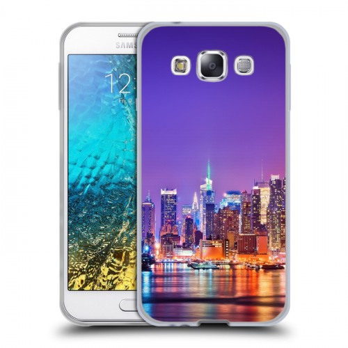 Дизайнерский пластиковый чехол для Samsung Galaxy E5 Нью-Йорк
