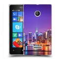 Дизайнерский пластиковый чехол для Microsoft Lumia 435 Нью-Йорк