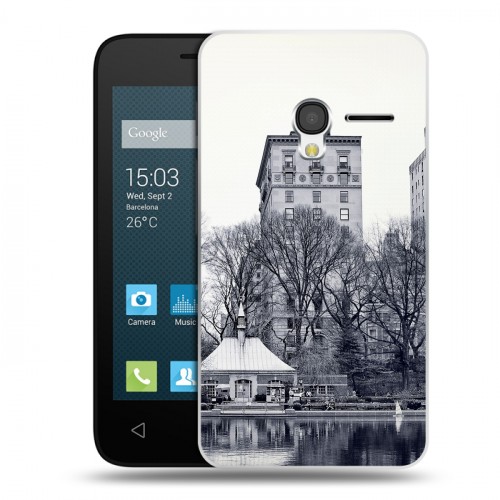 Дизайнерский пластиковый чехол для Alcatel One Touch Pixi 3 (4.0) Нью-Йорк