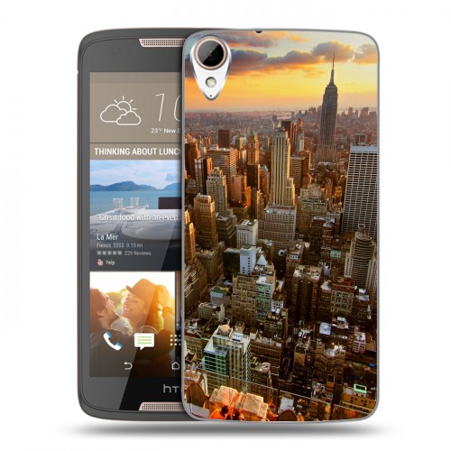Дизайнерский пластиковый чехол для HTC Desire 828 Нью-Йорк