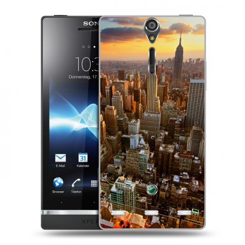 Дизайнерский пластиковый чехол для Sony Xperia S Нью-Йорк